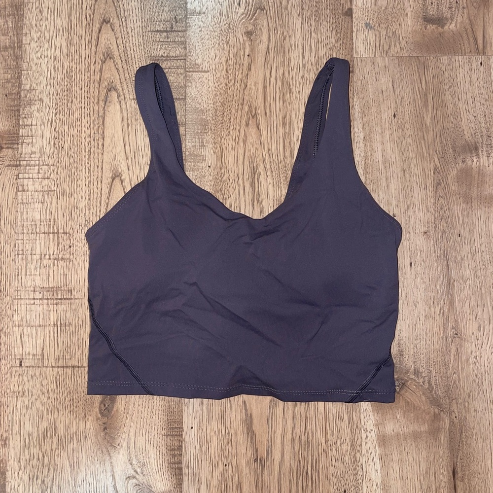 NWOT Gray Sports Bra With Built- In Padding